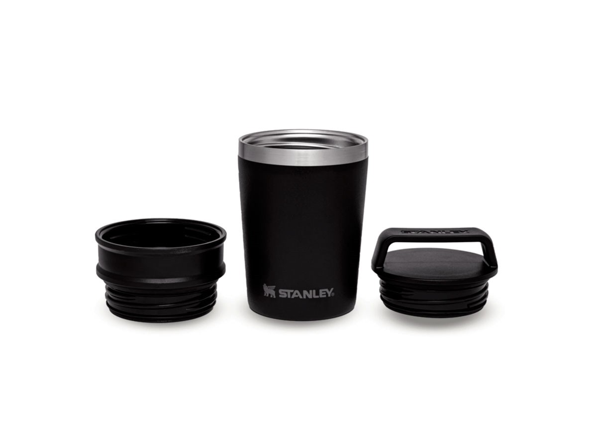 Tazza da viaggio termica 8oz /230ml per caffè Stanley ADVENTURE SHORTSTACK  TRAVEL MUG Matte Black Pebble