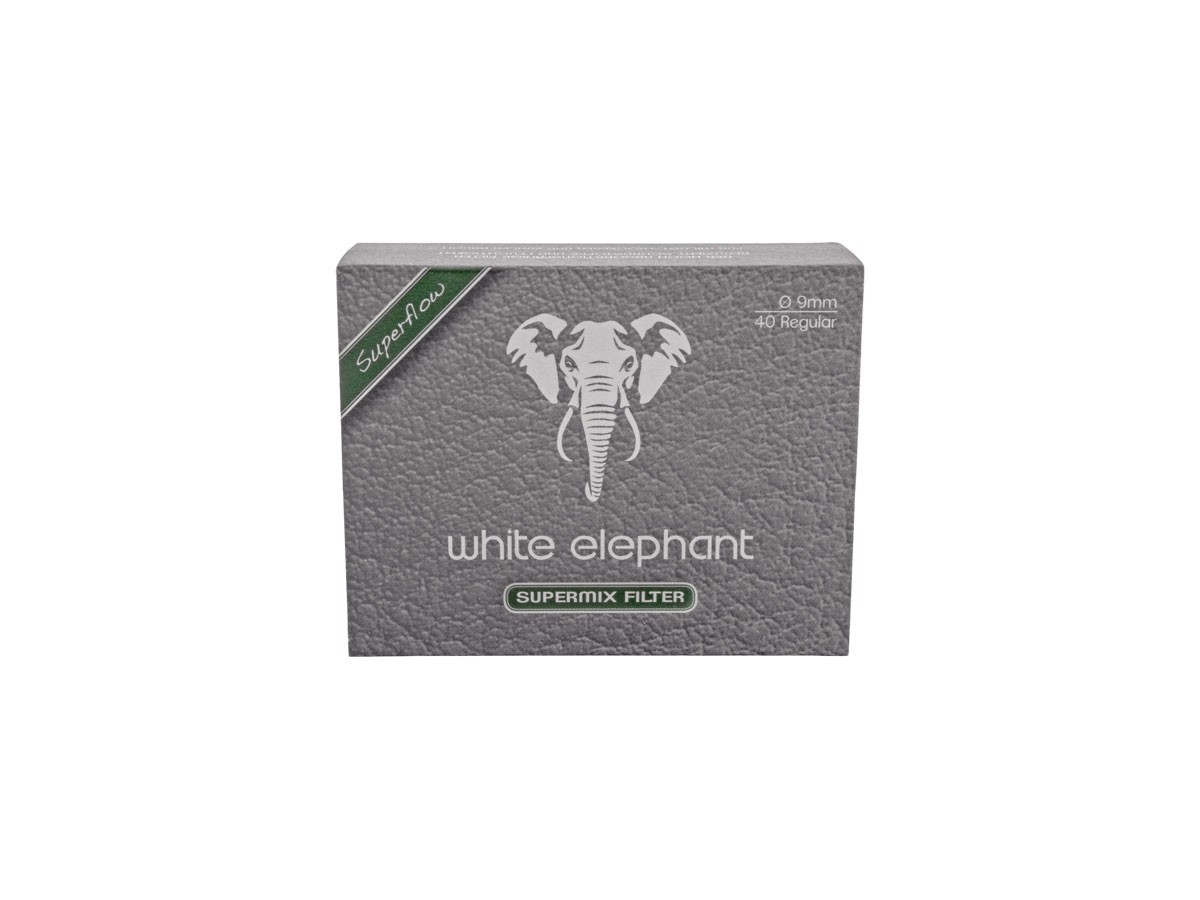 White Elephant FILTRO PER PIPA CARBONE ATTIVO 9 mm 20 pz