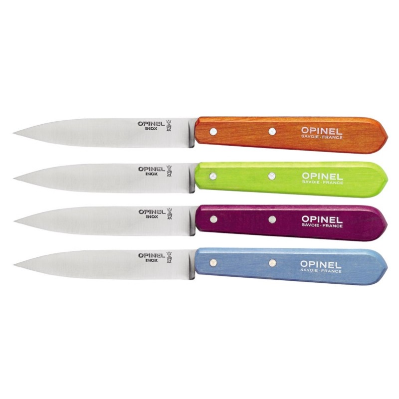 Set da 4 SPELUCCHINI CM 10 Paring knife Opinel ESSENTIELS N°112