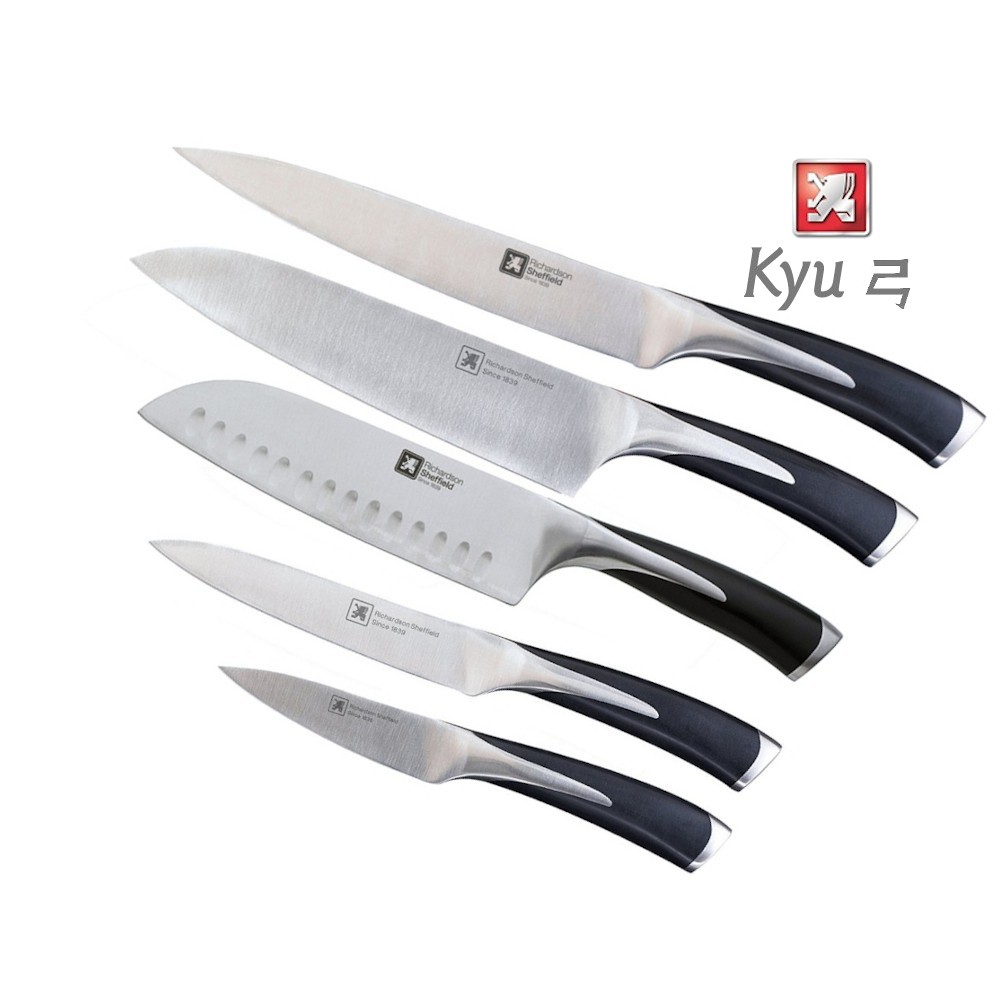 Set di coltelli da cucina in acciaio