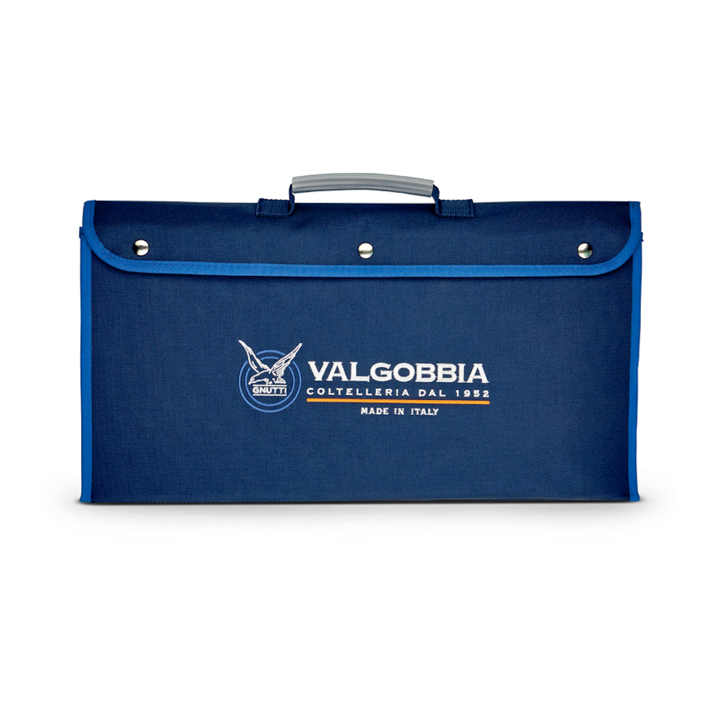 VALGOBBIA - SET COLTELLI PROFESSIONALI CON BORSA - 8 PEZZI - INCISIONE  GRATUITA - Coltellaiomatto